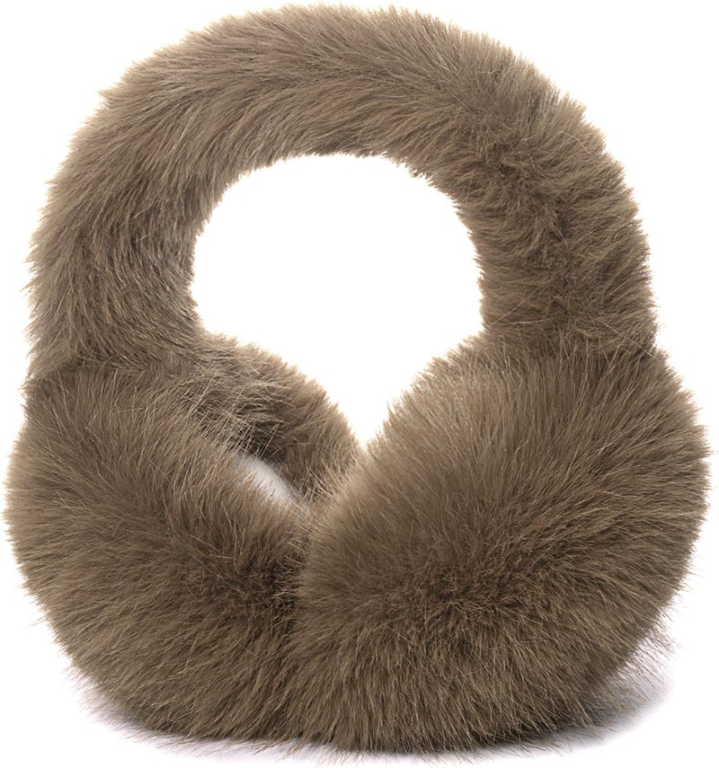 Mottico Winter Ear muffs for Women Men, Fluffy Ear Warmer with Thick Faux Ear Covers, Foldable for Convenience! - Image 1
